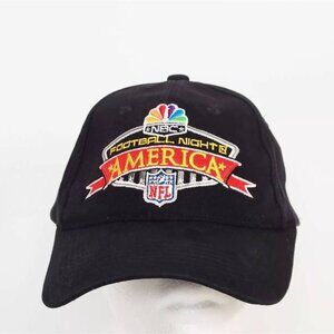 COPY - NBC Football Night In America NFL Black Cap Hat Embroidered Adjustable